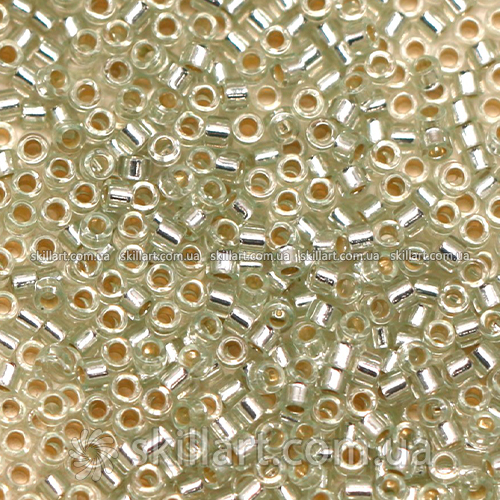 Бисер DB-1431 Miyuki Delica Beads 11/0 (блестящий, серебряный светлый)